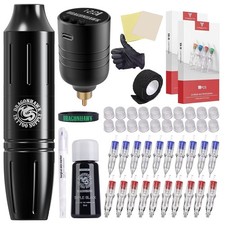 Dragonhawk Wireless Tattoo Gun Kit - 3.5mm Stroke Rotary Cartridge Machine 13...