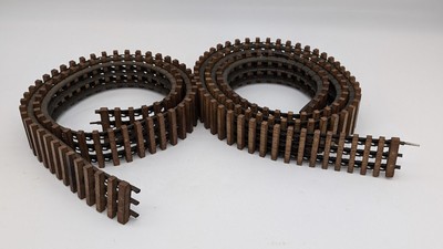 Vintage 1940s/1950s 78'' & 53'' Sections Kaywood O-Gauge Three-Rail Flex-I-Track