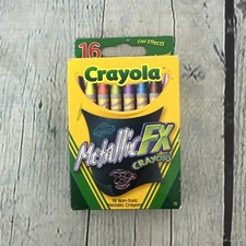 16 HTF Rare Crayola Metallic FX Crayons Non-Toxic Made U.S.A. Discontinued