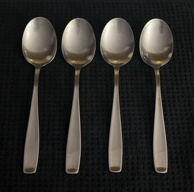 Set of 4 WMF CROMARGAN LINE OLDER Stainless Soup Spoons 7 1/8 