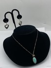 Sterling Silver assorted Pendant Necklace & Earring Jewelry Bundle 2 pcs 15.5g — photo 4