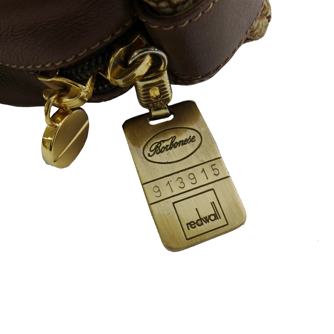 Borbonese BORBONESE Handbag Useless Pattern redwall tag Beige Brown — image 10
