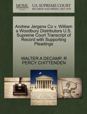 DECAMP - Andrew Jergens Co v. William a Woodbury Distributors U.S. Sup - X555z