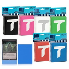 600 Matte Card Sleeves Clear Plastic 6 Colors Trading Card Sleeves, Card Pr...