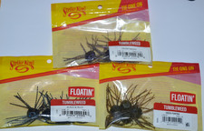 3 packs strike king tumbleweed assortment green pumpkin prism smoke black blue