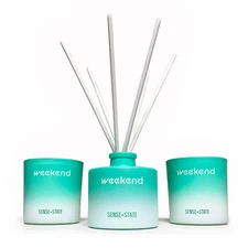 Home Fragrance Kit; Scented Candle Set with Reed Diffuser Gift Set