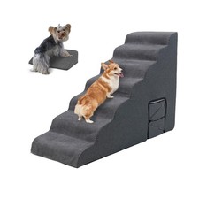 Dog Stairs for High Beds - LitaiL Stairs for Dogs to Get on Bed 30-36 inches ...