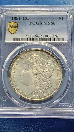 1881-CC PCGS MS66 Morgan Dollar A Stellar Mirror Luster Bomb See Video! Auction!