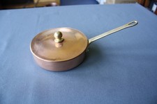COPPER SAUTE PAN WITH LID. 