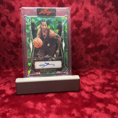 2026 Leaf Authentic Vol Two Allen Iverson   Green 1/15 ON CARD AUTO