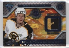2000-01 Pacific Private Stock Titanium Game-Used Gear /200 PJ Axelsson #55 Patch