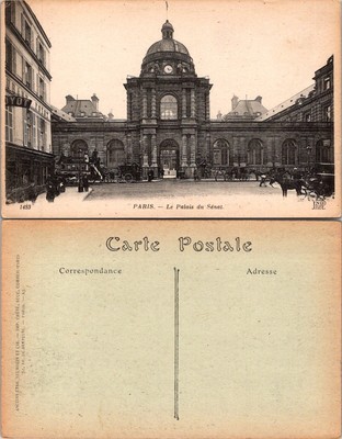 VTG Postcard - PARIS - Le Palais du Senat