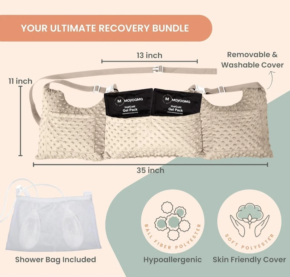 Almohada Post Mastectomía - Almohada Post Cirugía para Coche, Reducción y Aumento de Senos Foto 2 de 4