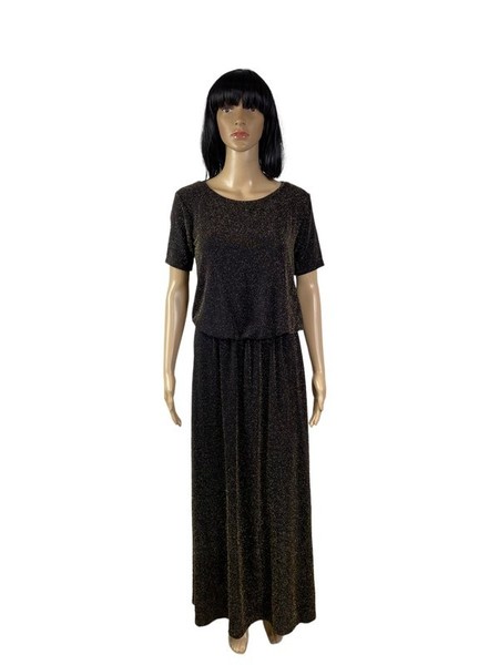 Women Ganni Dress Black Stretch 38 / M / 46