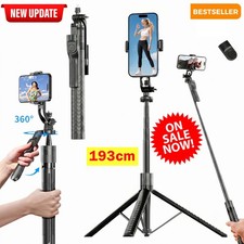 Universal 76-inch Selfie Stick Tripod Stand for Cell Phone with Bluetooth Remote