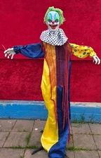 Haunted Hill Farm 69 inch Animatronic Clown Prop - USED