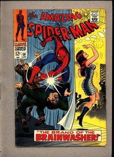 AMAZING SPIDER MAN #59_APR 1968_FINE_1st MARY JANE COVER APPEARANCE_SILVER AGE!