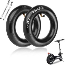 2 Pcs 10x3in Electric Scooter Inner Tube Set - 80/65-6 Inner Tubes for Bike T...