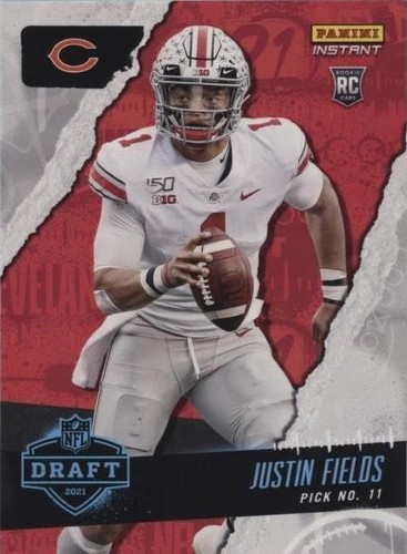 2021 Contenders DP Justin Fields Game Day Ticket Signatures ROOKIE