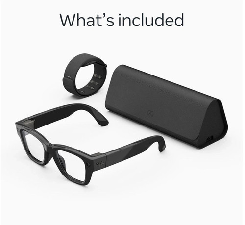 Meta Ray-Ban Display & Neural Band AI Glasses Standard Size 3 - Black  Brand New - Picture 2 of 8