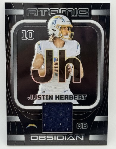2023 Obsidian Justin Herbert Atomic Patch /199 Los Angeles Chargers No.AMA-JHE
