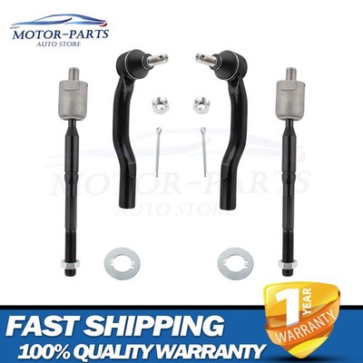 4pcs For 2002 2003 Lexus ES300 Front Inner Outer Tie Rod Links ES3600/01 EV420