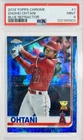 Shohei Ohtani 2019 Topps Chrome Gold Cup Rookie Blue Refractor # /150 PSA 9 Mint
