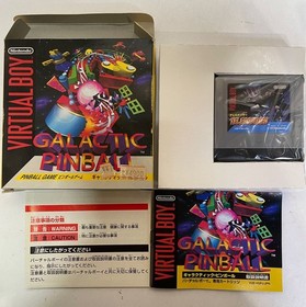 Galactic Pinball Virtual Boy Complete Boxed Manual Nintendo Japan Rare