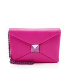Valentino Lambskin One Stud Shoulder Bag