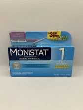 Monistat 1-Day Vaginal Antifungal Treatment Prefilled Ointment 6.5% Exp 07/26