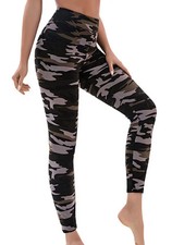 Camouflage Print Leggings Women Stretch Fitness Workout Casual Ankle Pants