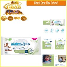 Sensitive Baby  Toddler Wipes 60 Count Unscented Hypoallergenic Water-Based