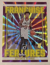 2023-24 Donruss Franchise Features #20 Keyonte George Holo Purple Laser  /99