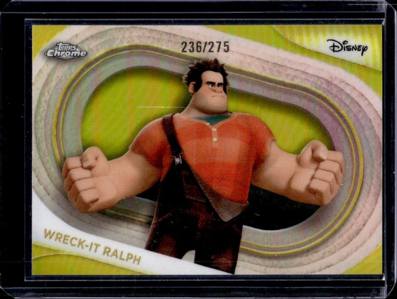 2025 Topps Chrome Disney Wreck-It Ralph Yellow Refractor #/275