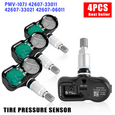 4x TPMS originale 42607-33021 OEM PMV-107J per Toyota Tundra sensore pressione pneumatici