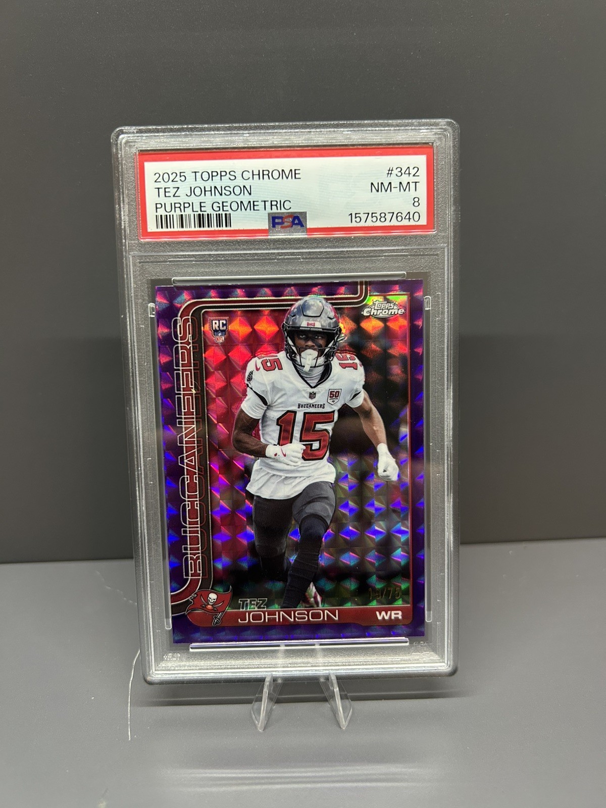 Tez Johnson Topps Chrome #342 Geometric Refractor
