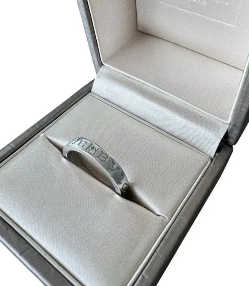 ANILLO DIAMANTES BVLGARI / ORO BLANCO 750 US 5 Foto 2 de 4