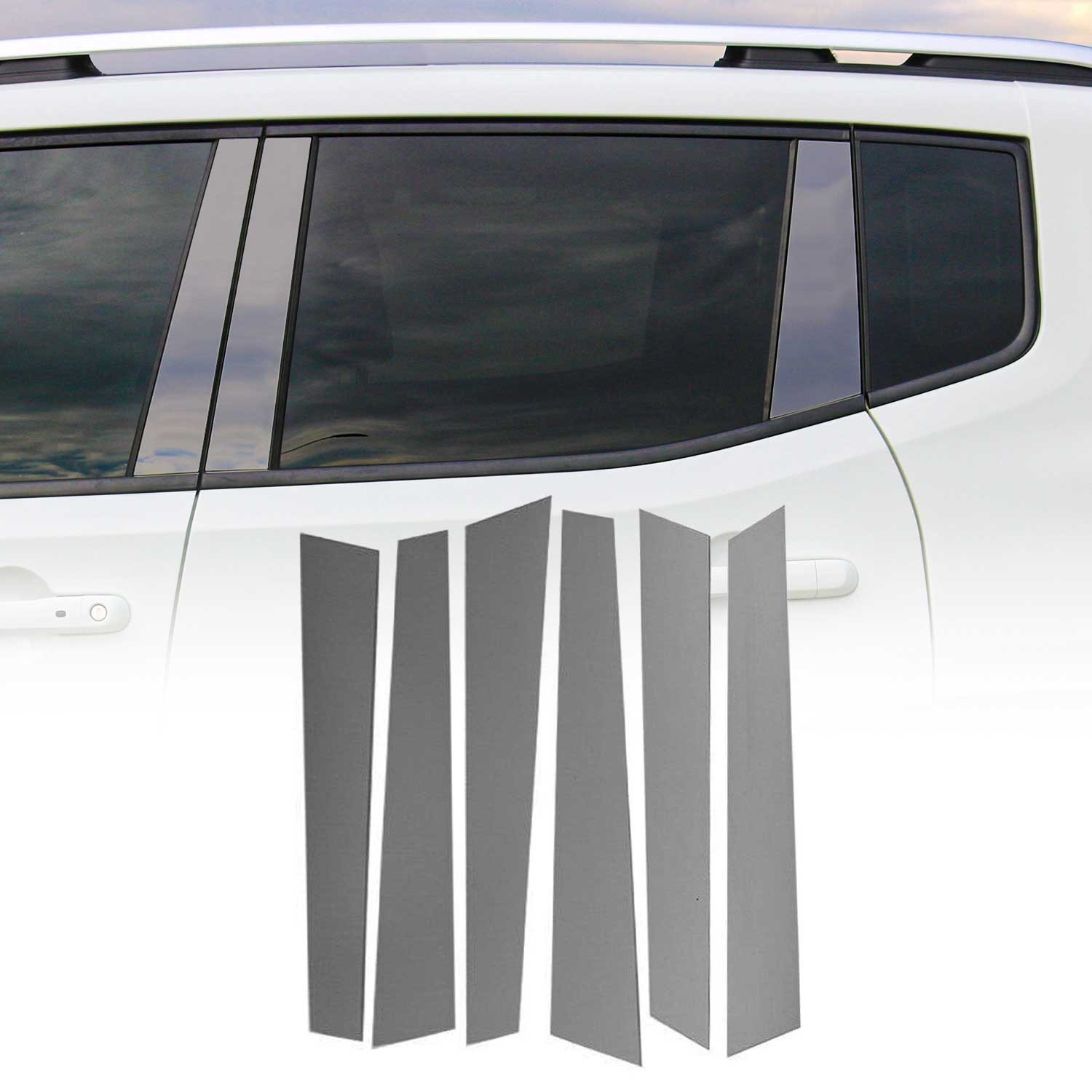 Rénover pilier B Range Rover Sport 2013-2020 avec la couverture inox foncé