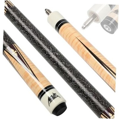 Pool Cue Stick 58'', Canadian Maple Pro Billiard Cue Brown with Wrapped Grip