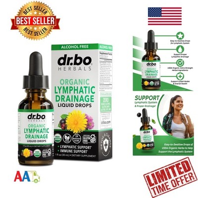 Lymphatic Drainage Drops 1oz Organic Herbal Support for Lymph System Detox