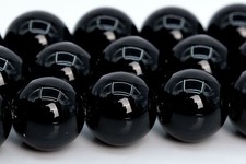 Natural Black Onyx Beads Grade AAA Round Gemstone Loose Beads 10MM Full Strand