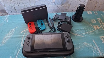 Nintendo SWITCH mit Ring Fit Adventure-Set + 4x Lenkräder für Mario Kart etc. 