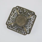 Chinese Dragon Motif Silver Untersetzer - Pierced Design, China Export