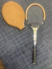 Vintage Seamco KEN ROSEWALL Wood TENNIS RACQUET Racket w/ Cover Case Display