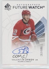 2017-18 SP Authentic Auto Future Watch 252/999 Valentin Zykov #139 Auto i9i