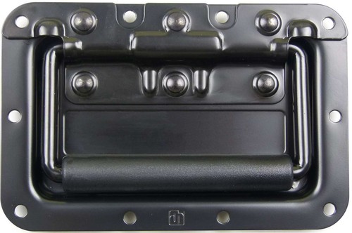 2 Klappgriffe schwarz Einbauschale 154x101 Kistengriffe Boxengriffe Tragegriffe - Bild 6 von 6