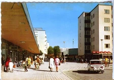 Sweden Jakobsberg - Centrum old continental size chrome Ultra published postcard