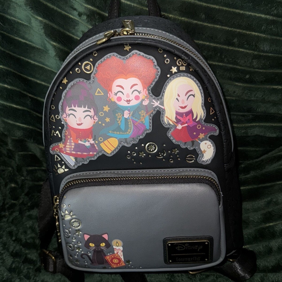Loungefly Hocus Pocus Chibi Mini Backpack Black