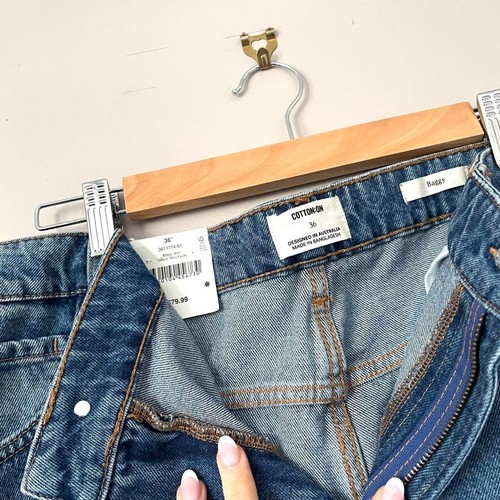 BRAND NEW Men's Cotton On Baggy relaxed straight leg Jeans W36 RRP $80 - Picture 6 of 6