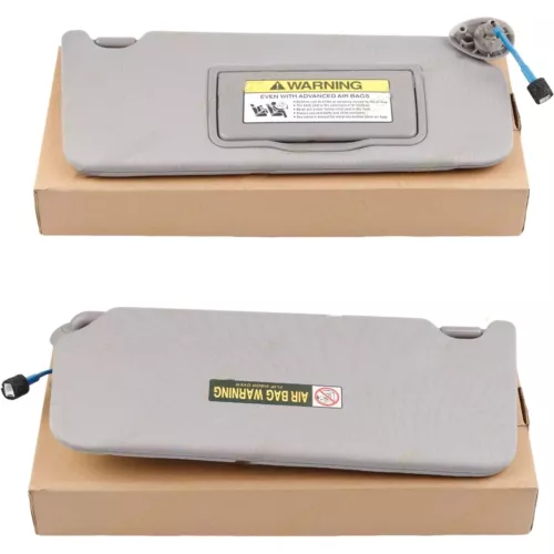 For 2008 - 2017 Honda Accord Gray Pair Sun Visor w/ Light & Mirror 83280TA5A51ZA - Foto 2 di 5